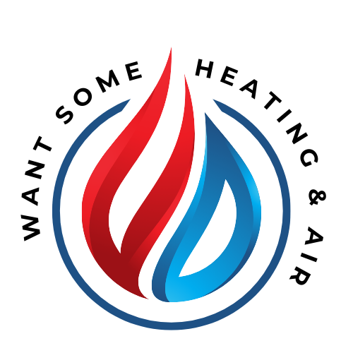 The logo for what some heating and air?